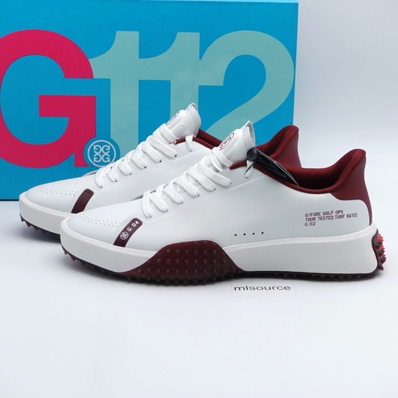 SLD NEW Men's G/FORE G.112 Golf Shoes GMF000027-P/CAB Port/Cabernet